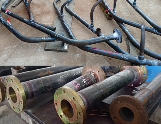 Usine SOGARA Préfabrication et remplacement des couronnes et colonnes d’arrosage C201 B322